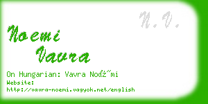 noemi vavra business card